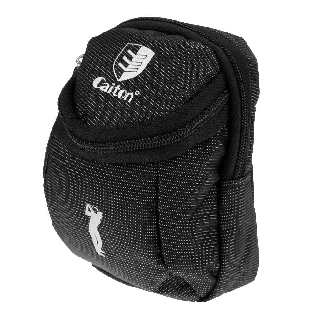Porta Palline da Golf Compatto in Tela, Mini Organizzatore per Tee da Golf, Accessori Sportivi per Sacca da Golf