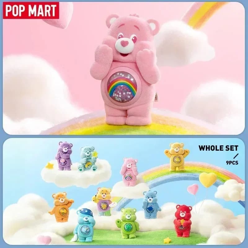 Pop Mart Care Bears Serie di abbracci colorati Scatola cieca Guess Bag Scatola misteriosa Giocattoli Bambola Cute Anime Figure Ornamenti per il desktop Regalo