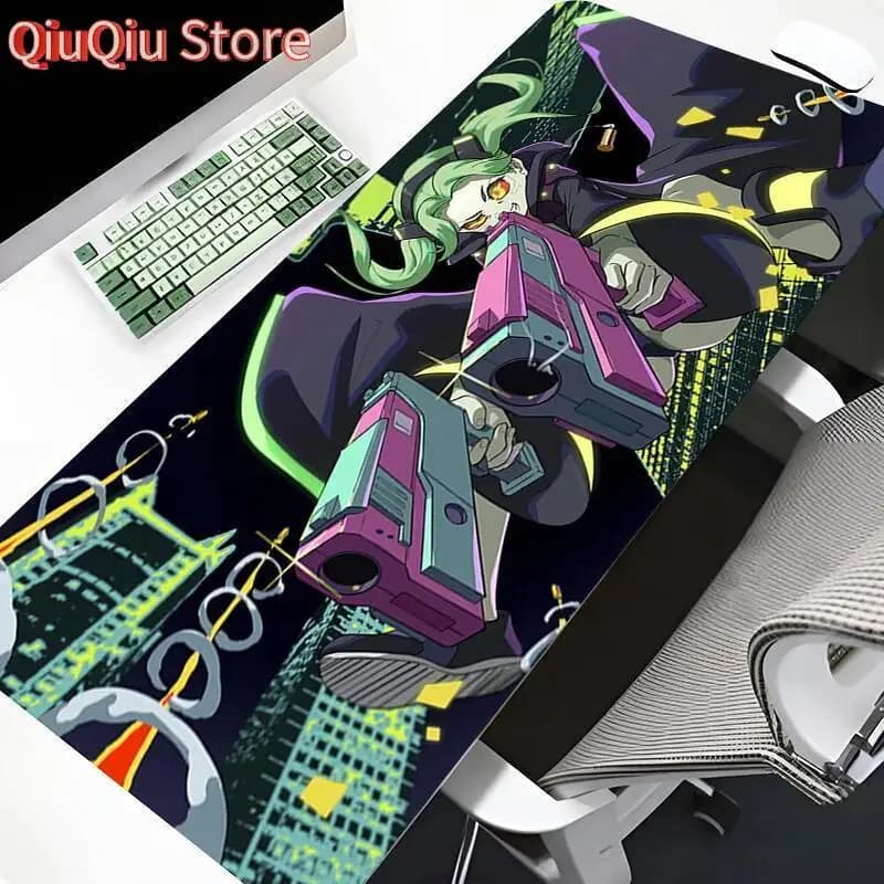 Kawaii Cartoon Girl Tappetino da tavolo Laptop R-Rebecca Anime Mouse Pad Pc Gamer Cabinet Tappeto Tastiera personalizzata Tappetino da ufficio Tappetino da gioco