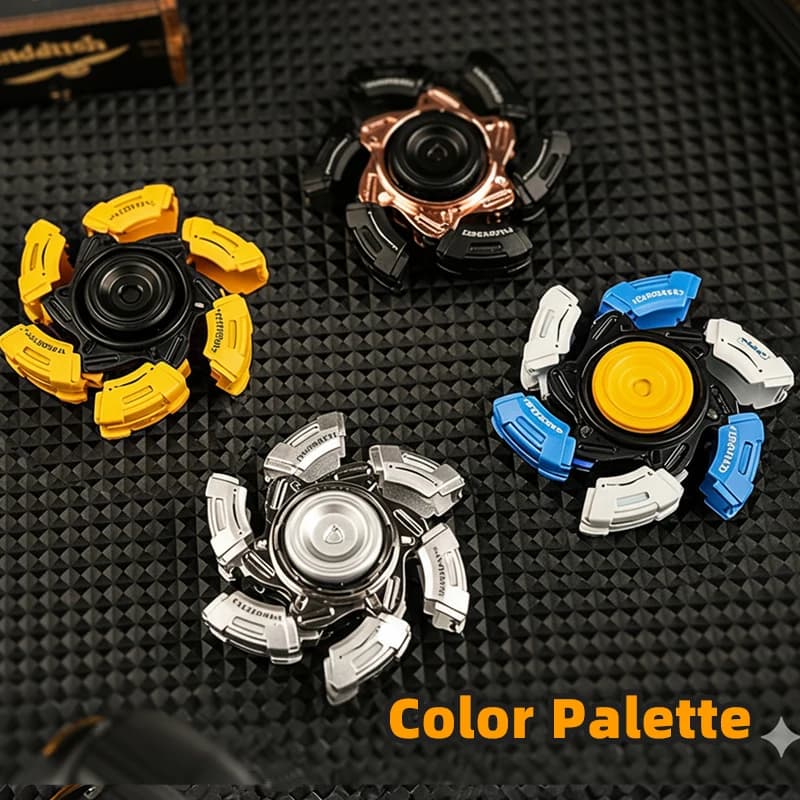 Fidget Spinner Luminoso EDC: Giocattolo Antistress e Antiansia per Adulti e Bambini con Rotazione Fluida e Design Cool Armor
