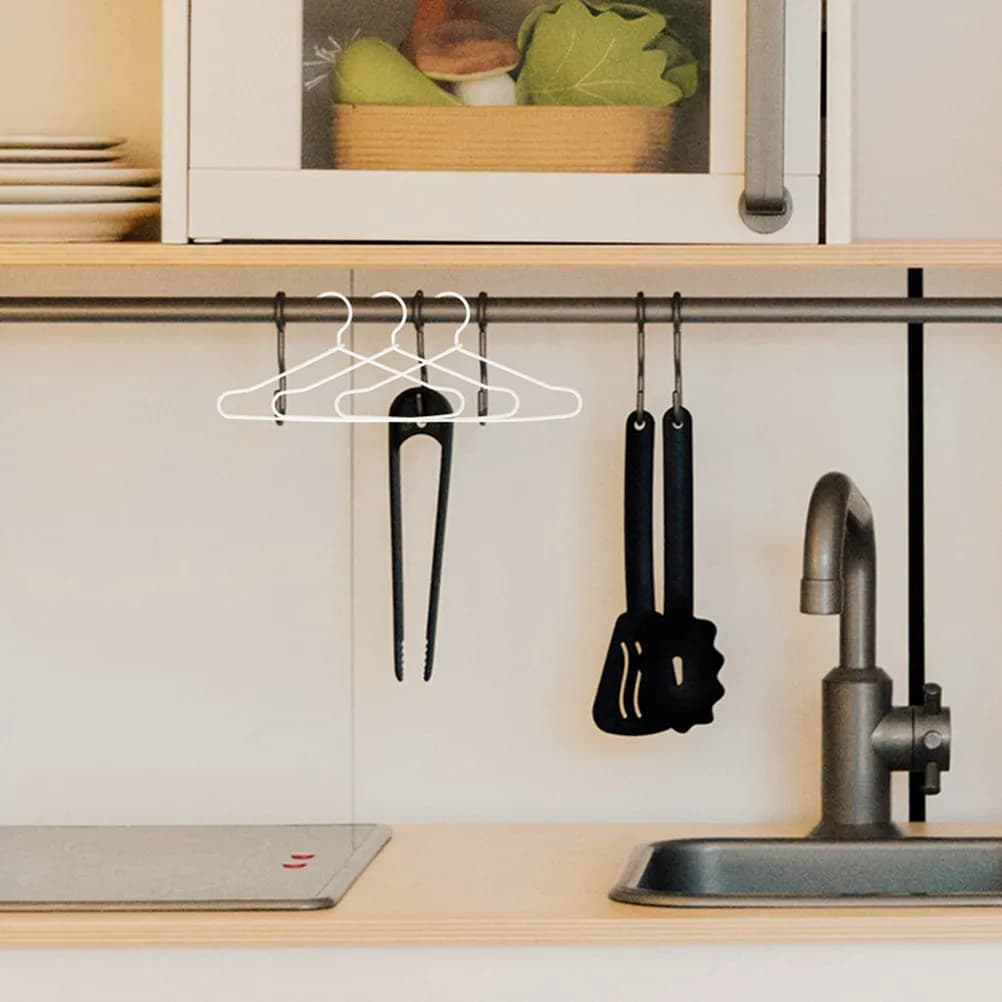 20 Pezzi Piccoli Appendiabiti in Metallo, Mini Organizzatori per Armadio, Porta Abiti, Vestiti, Accessori e Accessori per la Conservazione