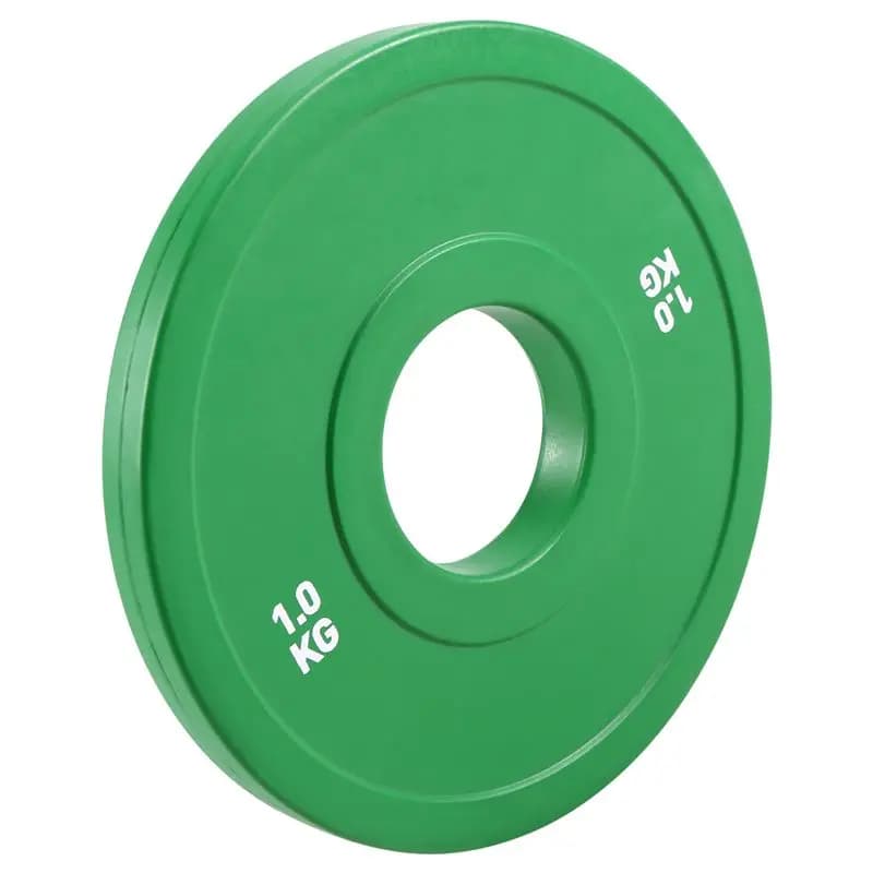 -[Cilae-17R] Gym Micro-Type Plates Dumbbell Weight Plate Rubber Fractional Weight Plates Add-On Aperture 50.4Mm 1.0KG