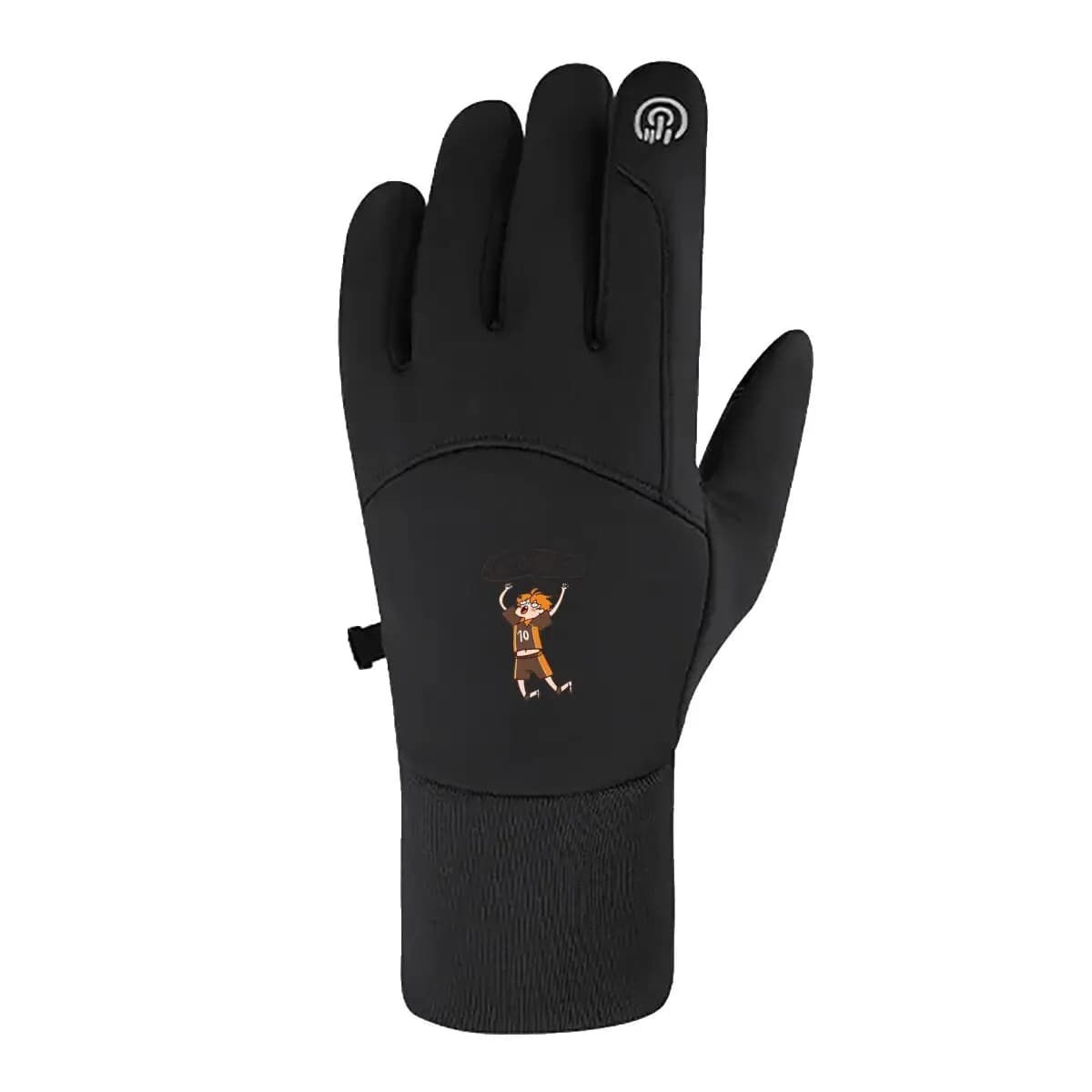 Il design a tema pallavolo Haikyuu da uomo invernale mantiene caldo l'inverno mantiene i guanti da ciclismo touch