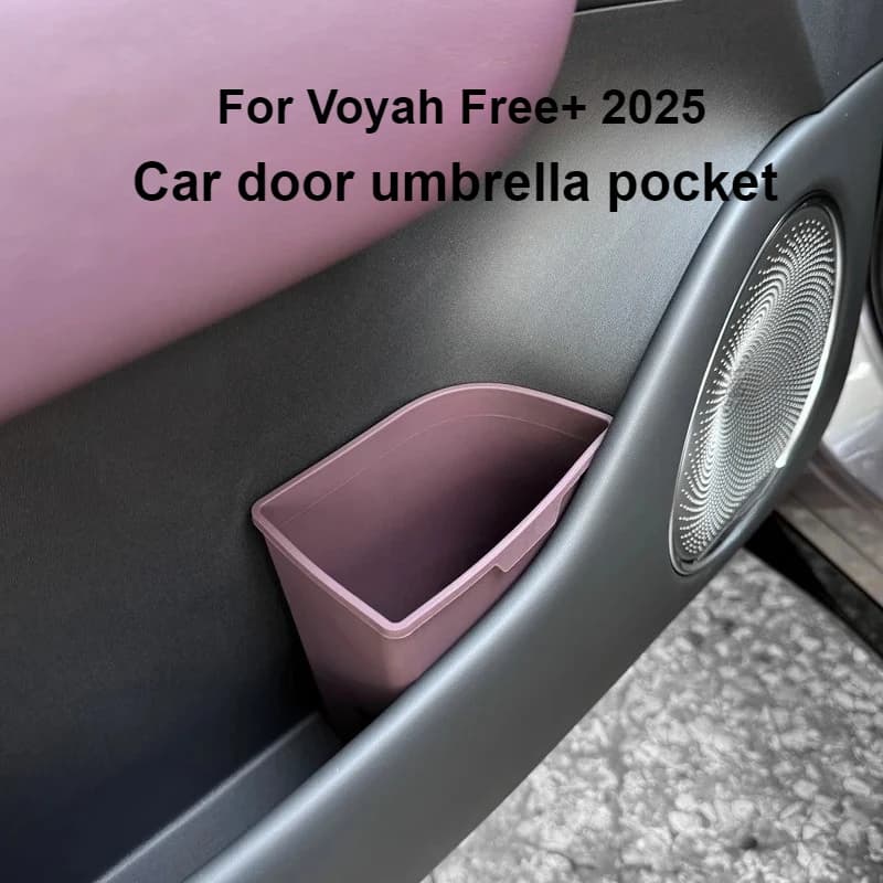 Per Voyah Free + 2025 porta auto ombrellone tasca/pattumiera porta anteriore scatola di immagazzinaggio in silicone accessori interni