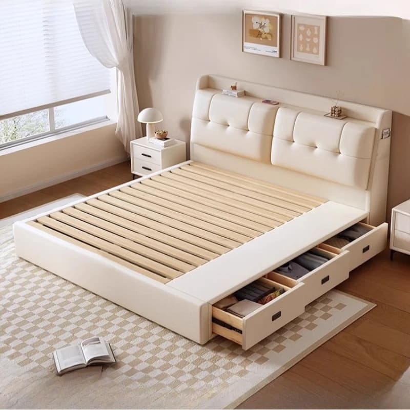 #Mattress Sheets Double Bed Luxury Cheap High Mattress Double Bed Metal Frame Camas Matrimoniales Bedroom Furniture Set