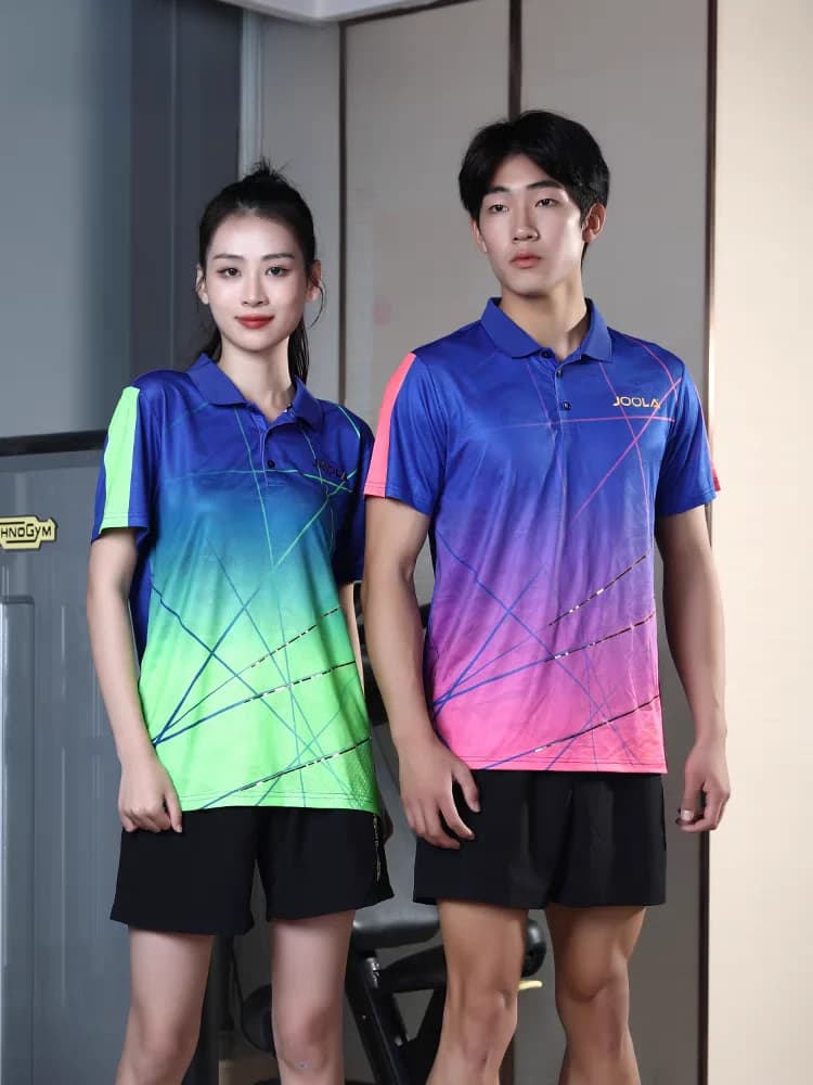 JOOLA Professional Table Tennis Shortsleeve Sports Moisture Wicking Competition Gold Plating Men's Short Sleeve Ball Clothing