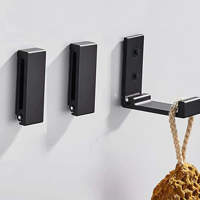 [H] 6 Wall Folding Hooks/Port in Aluminium Alloy Anti-rust, Wall Hangers for Clothes, Coats, Towels