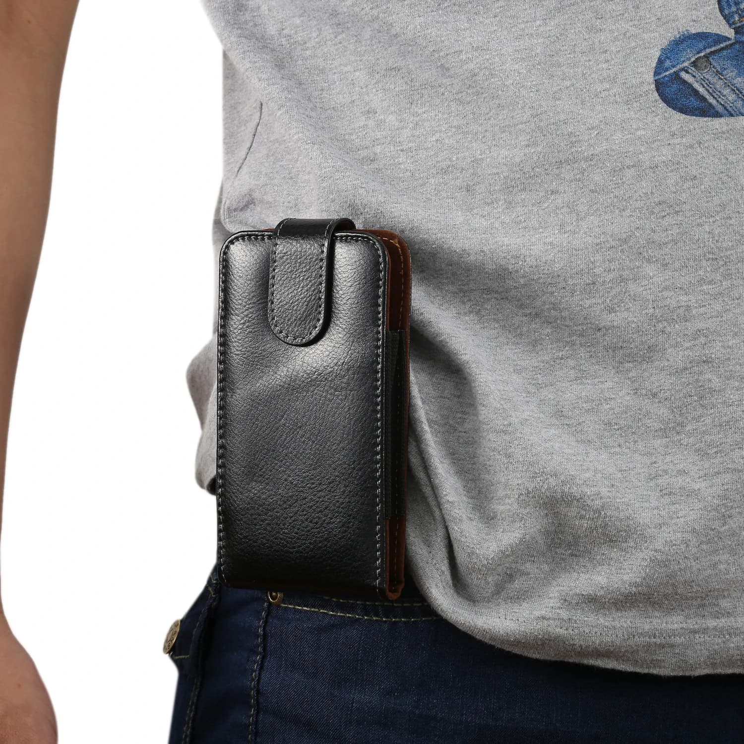 Custodia per telefono con clip da cintura rotante in vera pelle di mucca Marsupio da uomo per iPhone 16 15 14 Pro Max 13 12 11 SE 8 Plus Custodia per fondina Redmi