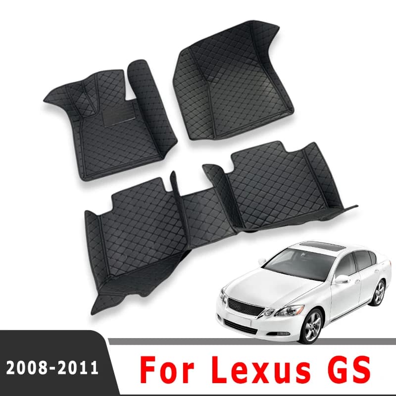 Car mats for Lexus GS 2011 2010 2009 2008 waterproof carpets Custom auto accessories Spare parts for interior parts