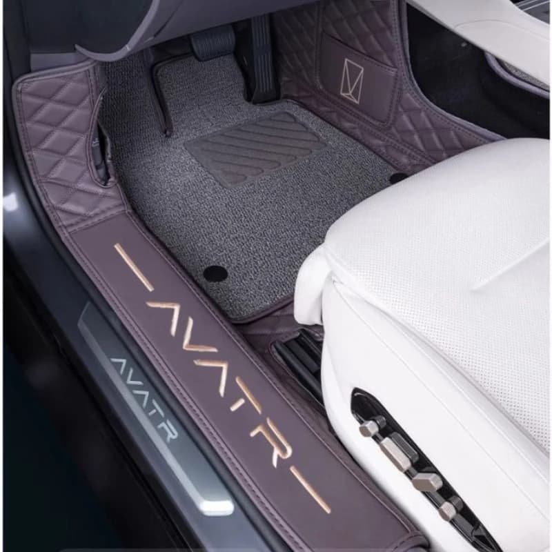 Per Avatr 12 2023 2024 Colore Personalizzato Tappetini Per Auto Strato di Filo Personalizzato Rilievi Del Piede Salon Tappeto Copertura Accessori Interni