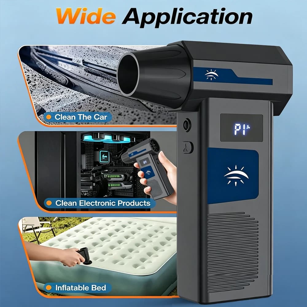Turbine blower X6 130000 RPM, powerful air blower with brushless motor, turbo fan, cleaning blower, powerful air blower, professional tool