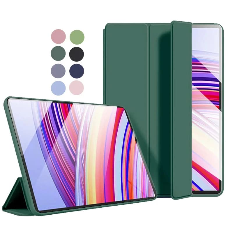 Smart Case Per Redmi Pad Pro 12.1 pollici 2024 Trifold PU Pelle di Silicone TPU Della Copertura Posteriore Per Redmi Pad Pro 12 1 2024 Tablet caso