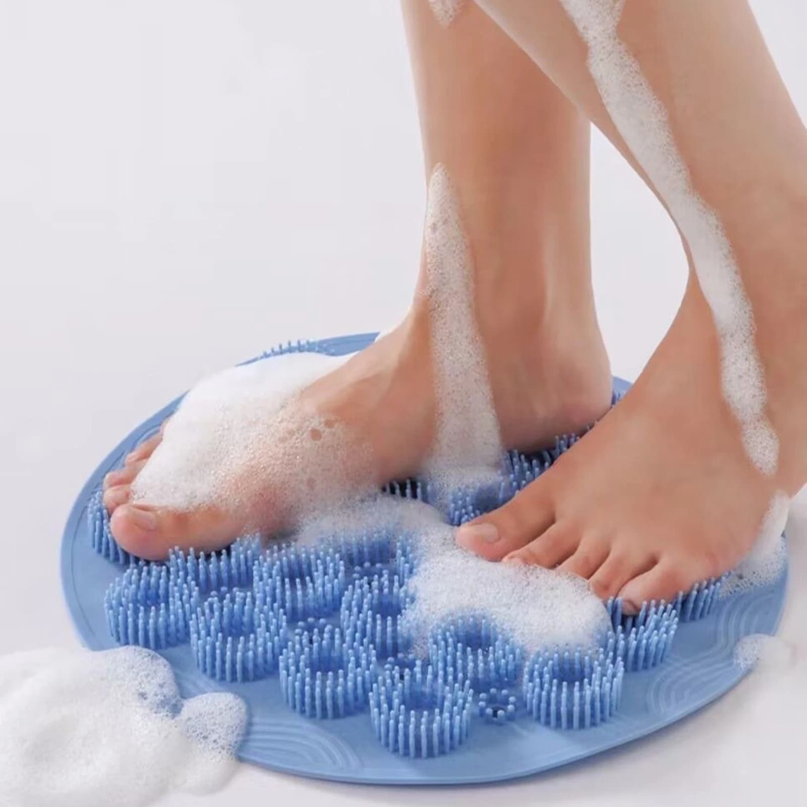 Tappetino Scrubback da Parete con Ventose, Scrubback Morbido Esfoliante per il Corpo, Cuscinetto Massaggiante, Spazzola da Bagno, Scrubback per Piedi