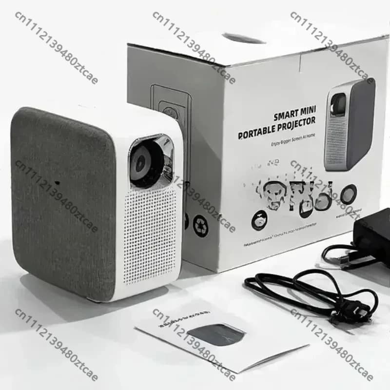 1080P HD Smart Home Theater Projector Auto Focus LED Movie Projector for Home Cinema Video Entertainment