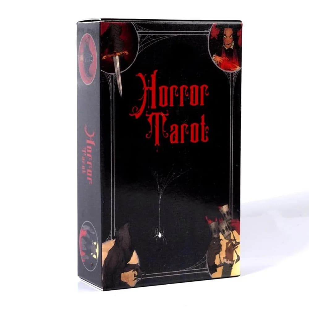 Gioco di carte mazzo di tarocchi horror da 10,3 * 6 cm