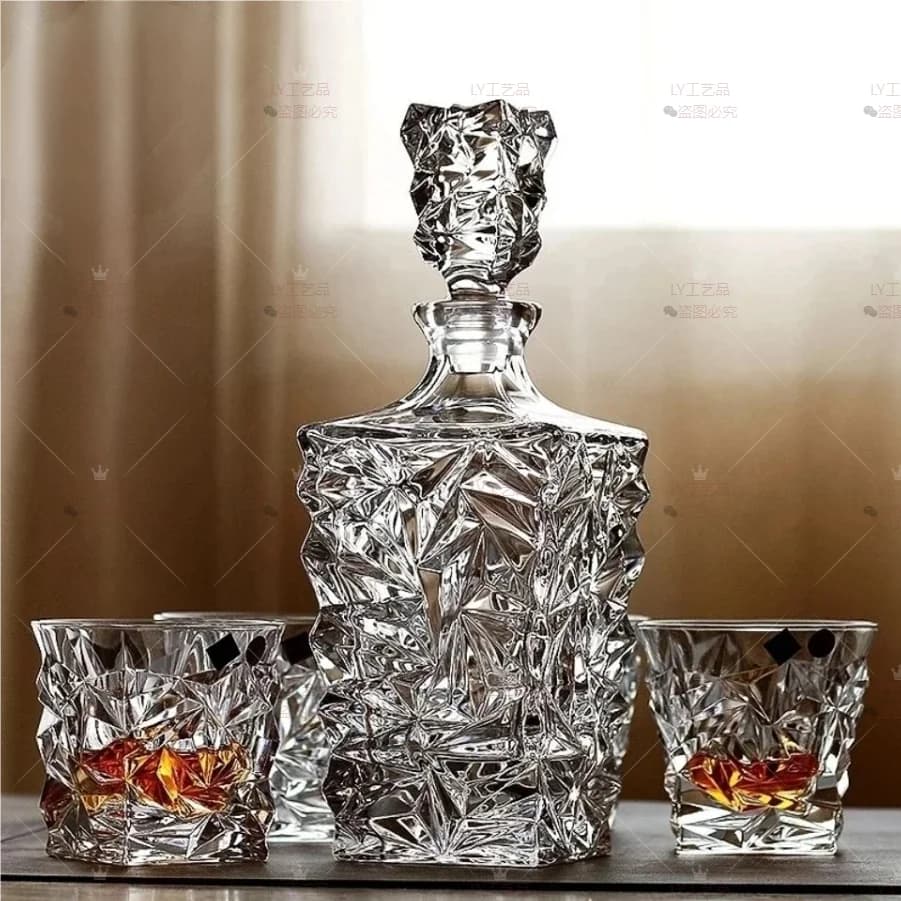 Bottiglie di vetro, decanter per vino, decanter per whisky, versatore di liquori, bottiglia di birra per vodka, adatto per bar domestico