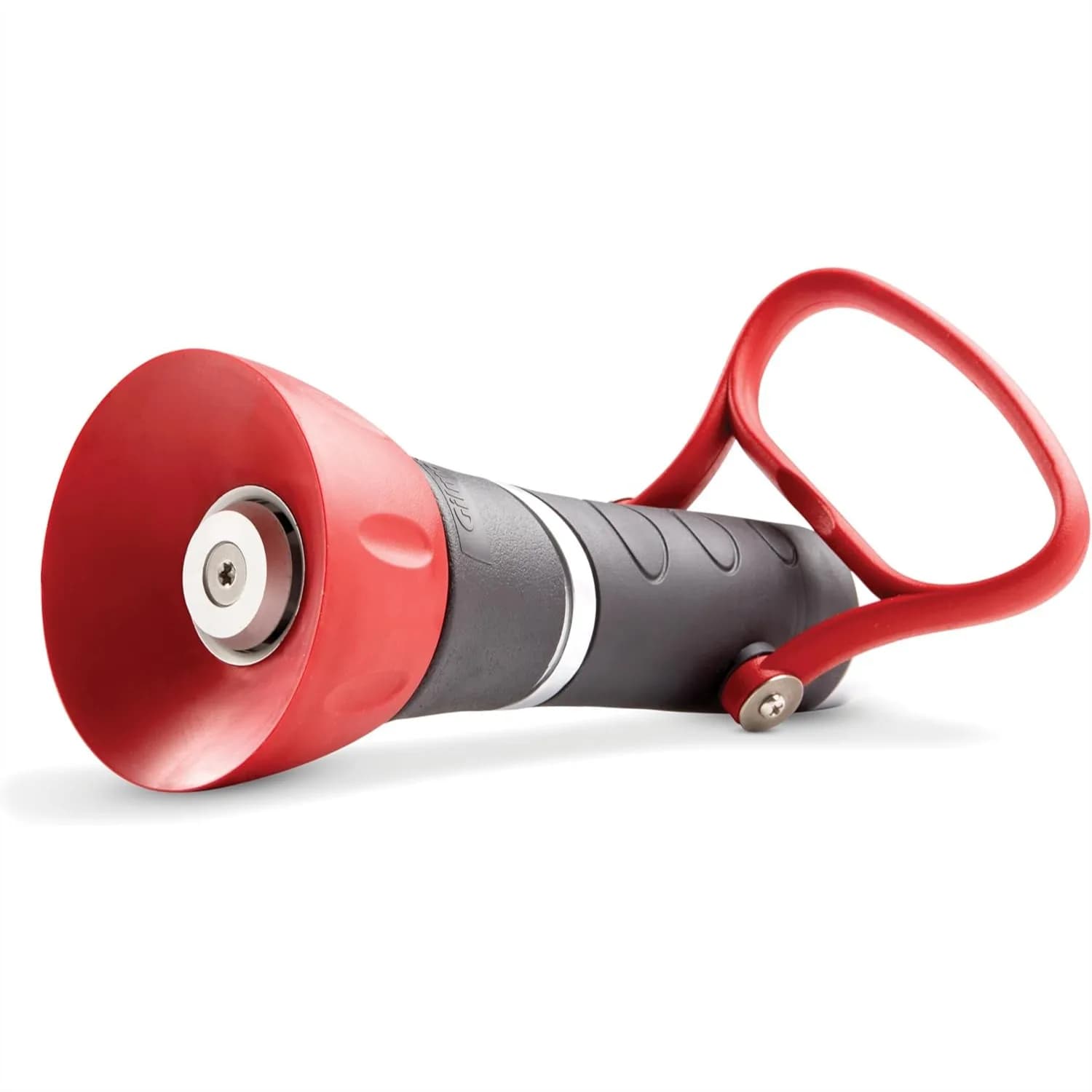 Ugello per Tubo da Giardino con Spruzzo Regolabile, Stile Pompiere Resistente per Pulizia e Irrigazione, Design Rosso Durevole