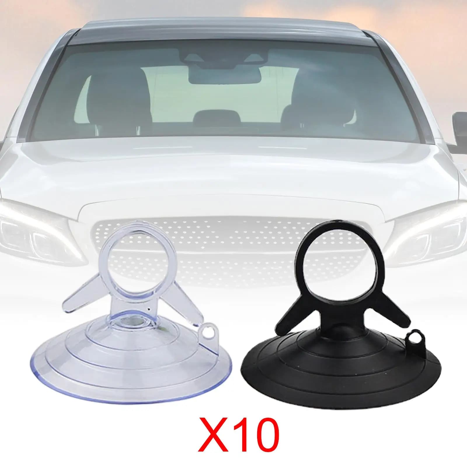 Extra Strong Suction Cup Hook for Bathroom Wall Mount PVC Sucker Pads for Glass Window Car Sun Shade Holder Small Transparent