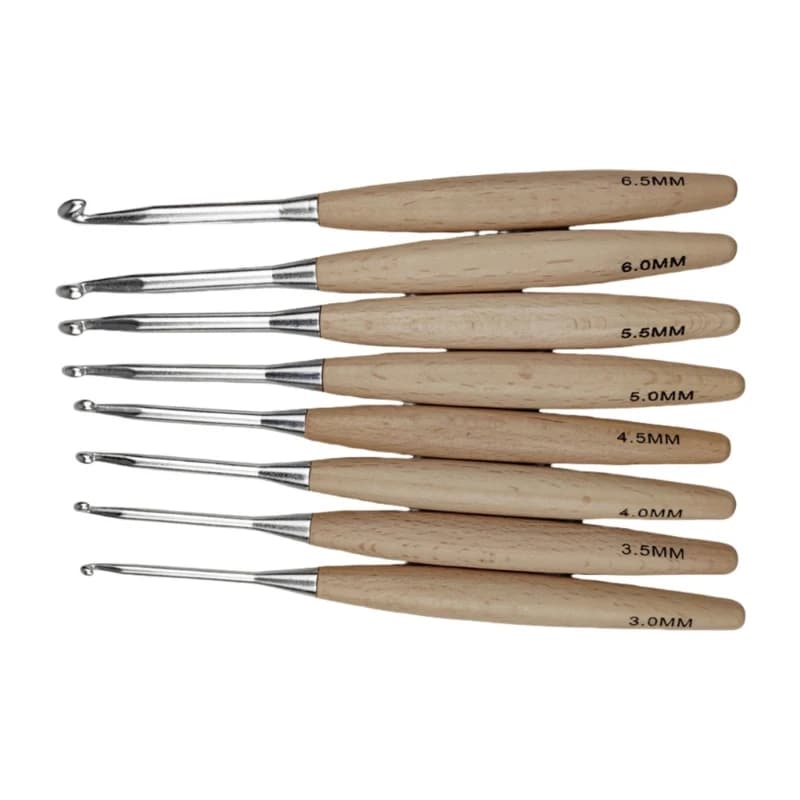 97BA Ergonomic Grip Crochet Needle Handle Crochet Hook for Beginner Knitting