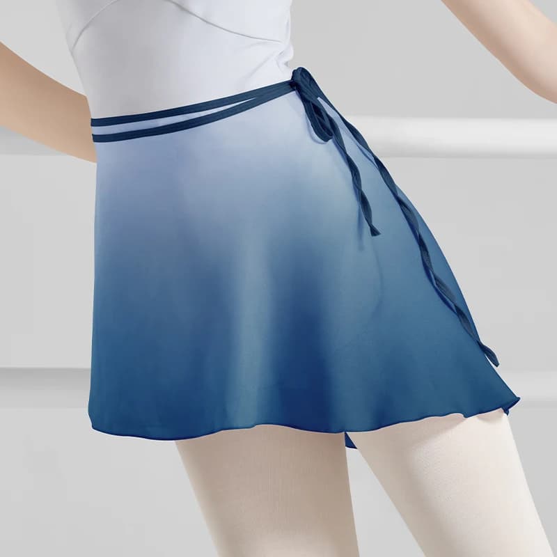 Gonne da Balletto per Ragazze e Donne, Gonna da Danza con Lacci, Abito da Balletto in Chiffon Lirico, Gonne Sfumate per la Danza