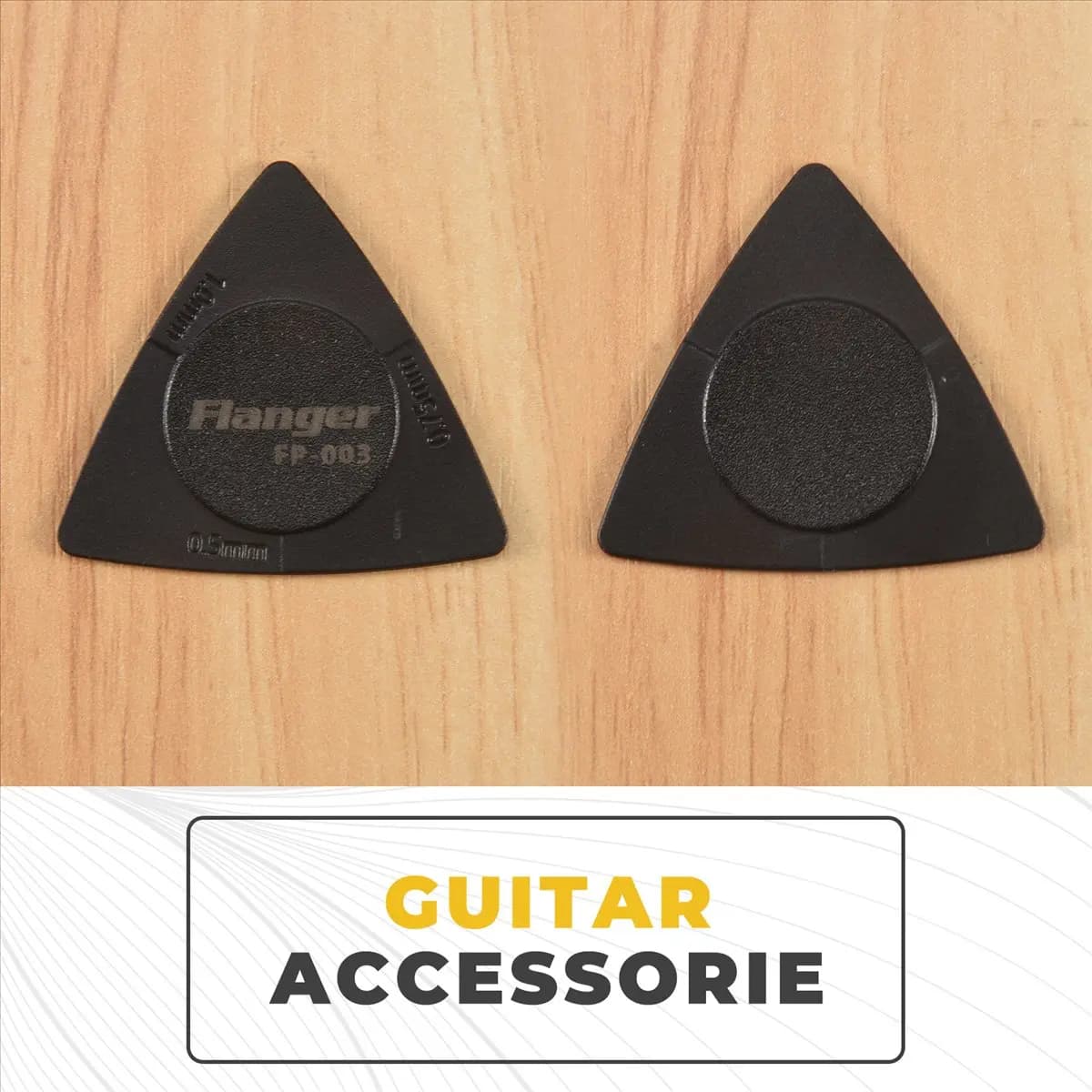IN-A888U! 10 plettri triangolari per chitarra, spessore 1,0 0,75 0,5 mm, in materiale PC + ABS, stile antiscivolo, colore nero