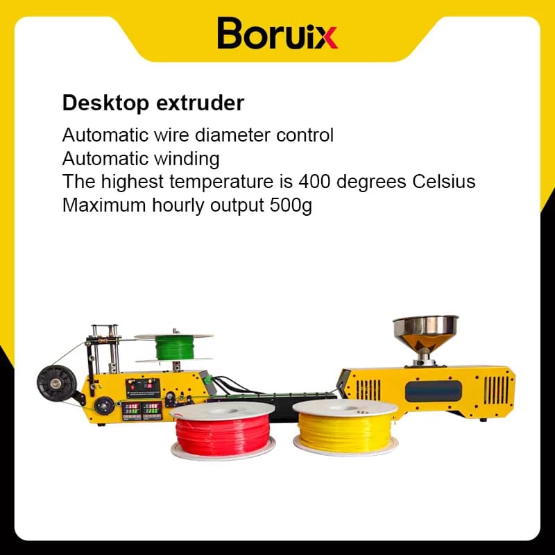 HT400 table extruder for 3D printing filament machine Automatic wire diameter control winding for PLA-CF PETG-CF PA-CF