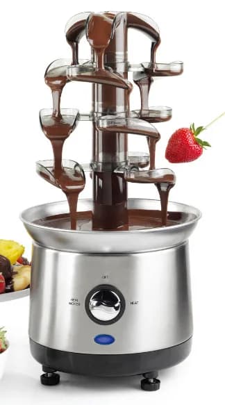 Chocolate Fountain with Four Levels Removable XW-001E with European, American and British Spine