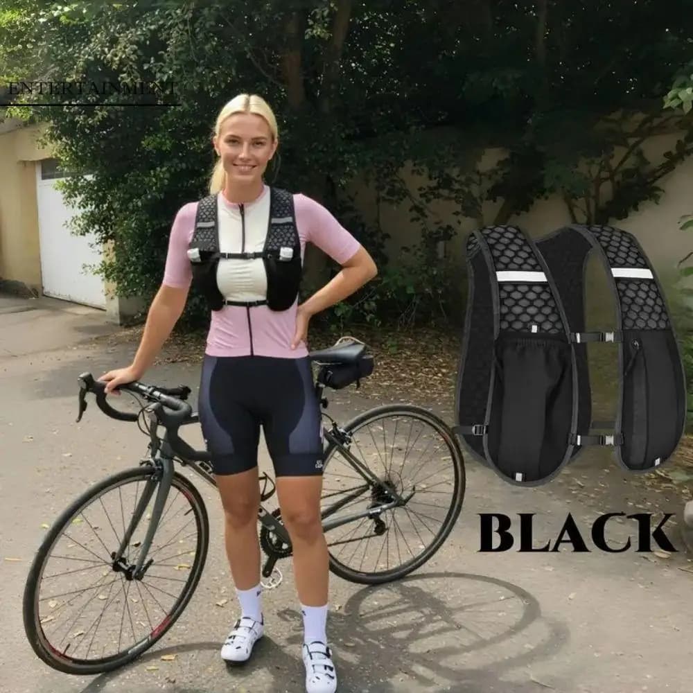 Waterproof Reflective Running Vest Adjustable Multifunctional Running Moisturizing Vest Bag