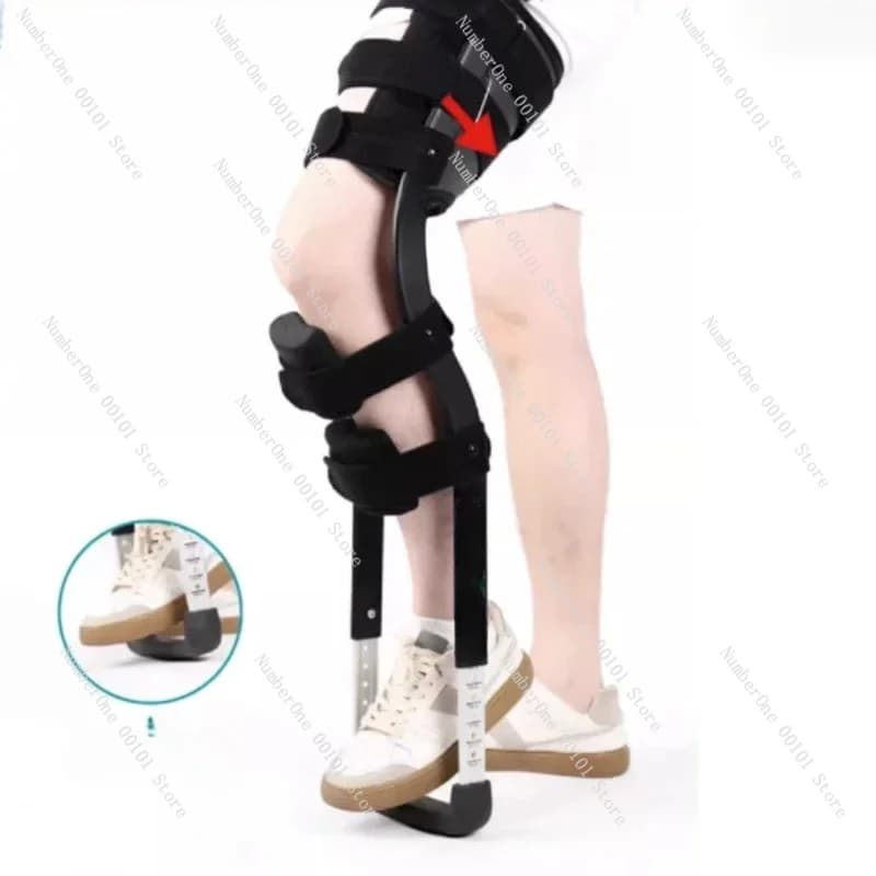 Dispositivo di allenamento per camminare assistito, esoscheletro per camminare, distorsione alla caviglia e supporto per fratture del polpaccio Scheletro portatile del piede e aiuto per le gambe