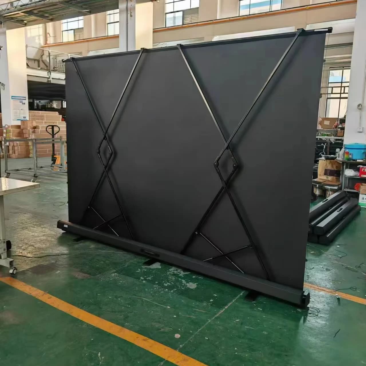 Factory Wholesale Pull-Down Tab-tension Projection Screen Installation-Free High-definition Projector Screen 60-150 Inch 16:9