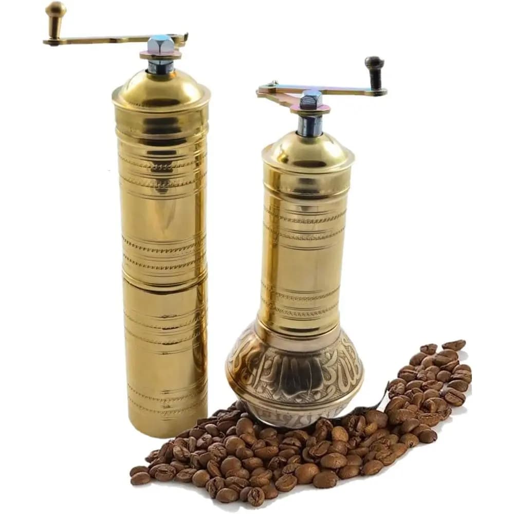 Macinacaffè Manuale Portatile con Manovella per Preparazioni in Piccole Quantità e Uso in Viaggio
