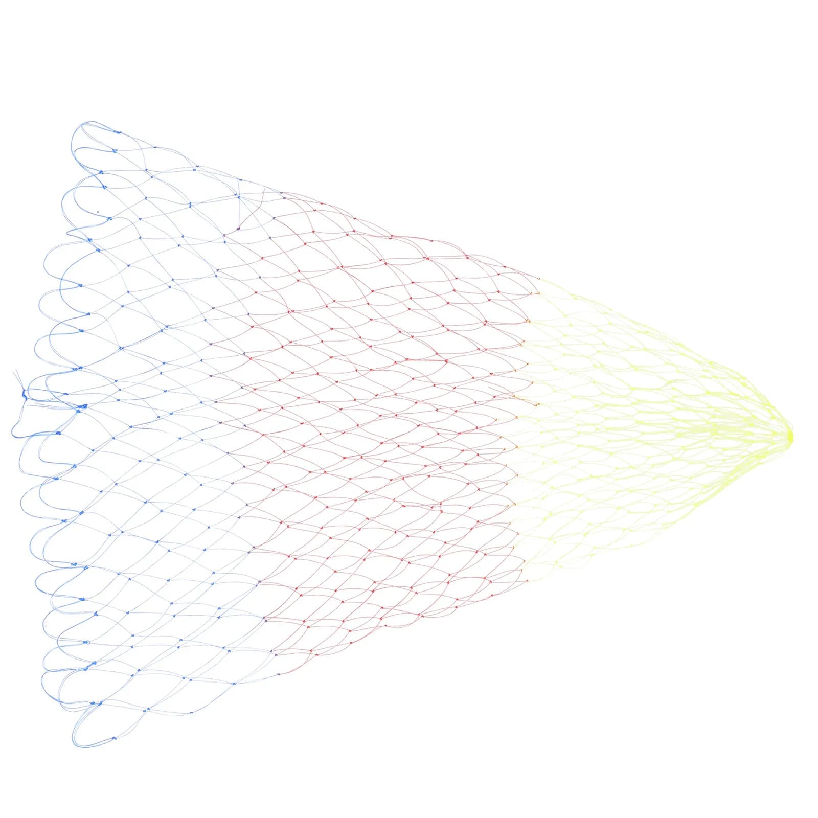 Catch Net Landing Mesh Basket 50Cm Diameter Gelatin Silk Wire Knotless Mesh for Fly Fishing Release Replacement