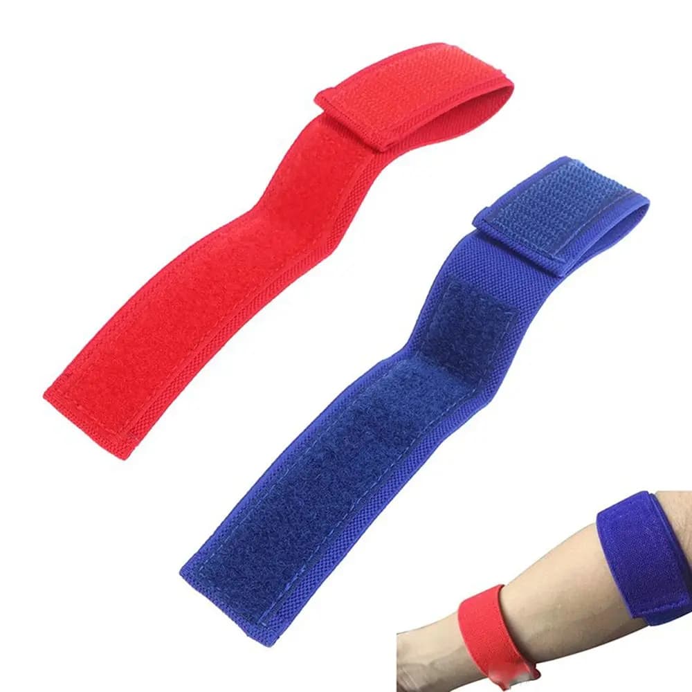 2pcs/set Vein/Artery Stop Bleeding Hemodialysis Hemostatic Strap Stop Bleeding Strap Nylon Yarn Tourniquet Outdoor Emergency