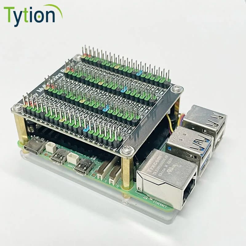 Raspberry Pi 5 4B 3B GPIO 1 nto 4 HAT Expansion Card Color Pin Multiplexing Experiment DIY