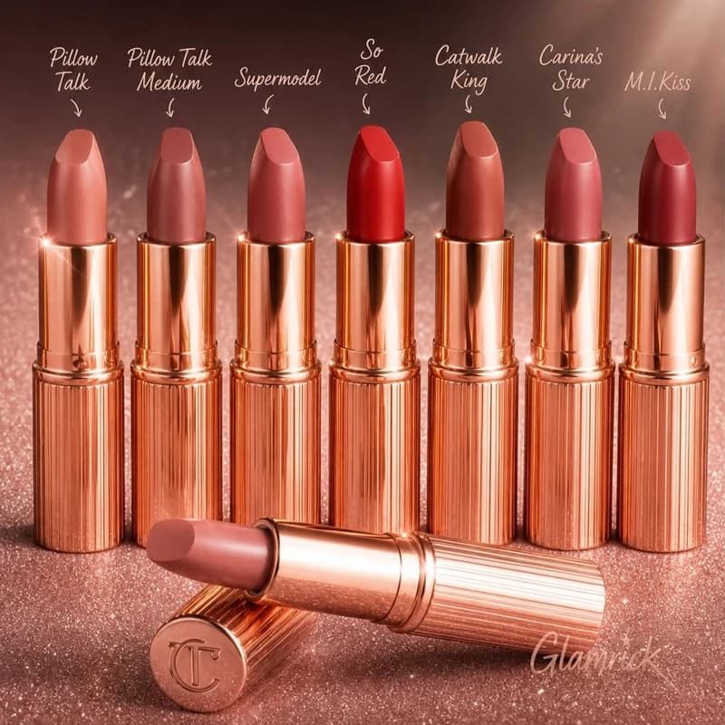 Rossetto Solido Charlotte Tilbury Silky Smooth Lip Gloss, Non Appiccica al Bicchiere, Effetto Specchio con Collagene