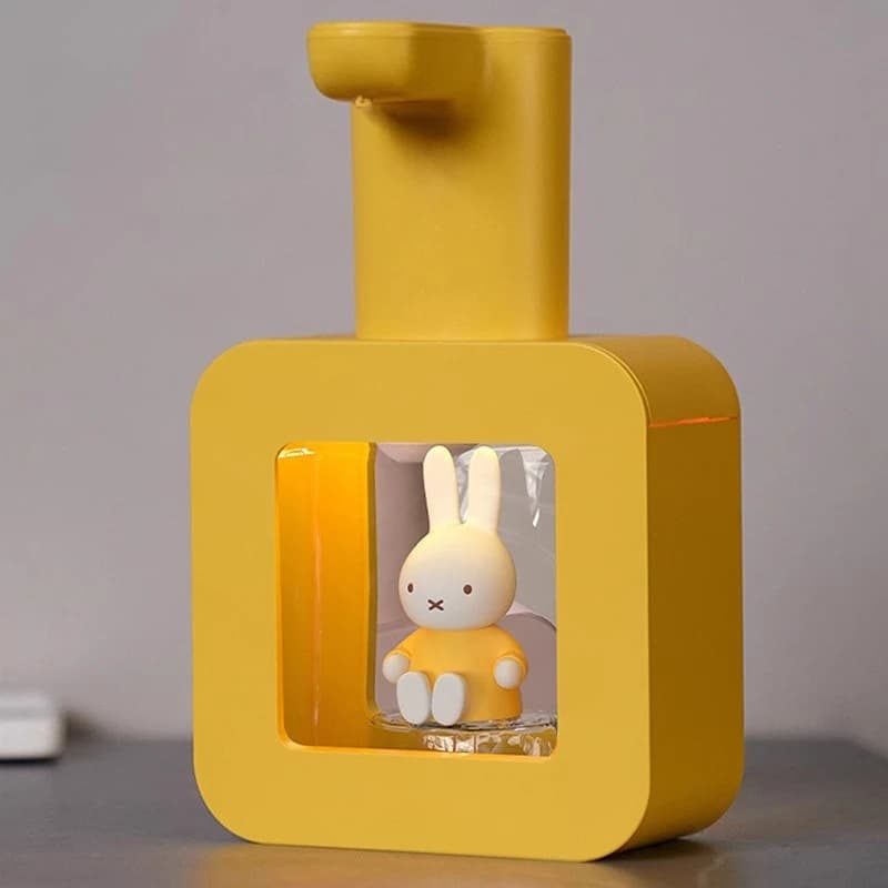 Miffy Kawaii Anime Cartoon Rabbit Hand Sanitizer Smart Automatic Induction Machine Wall-mounted Children Cute Soap Dispenser