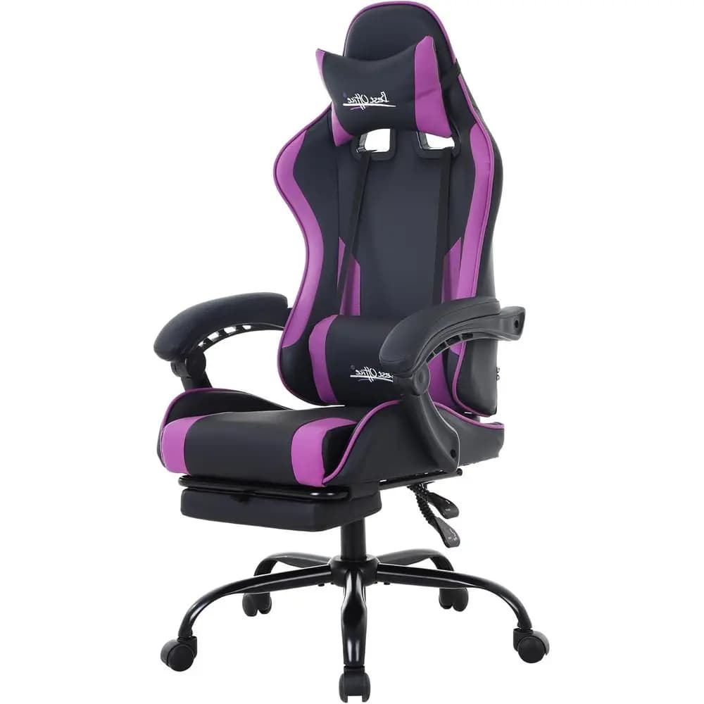 Sedia da Gaming Ergonomica Girevole con Supporto Lombare e Braccioli Regolabili
