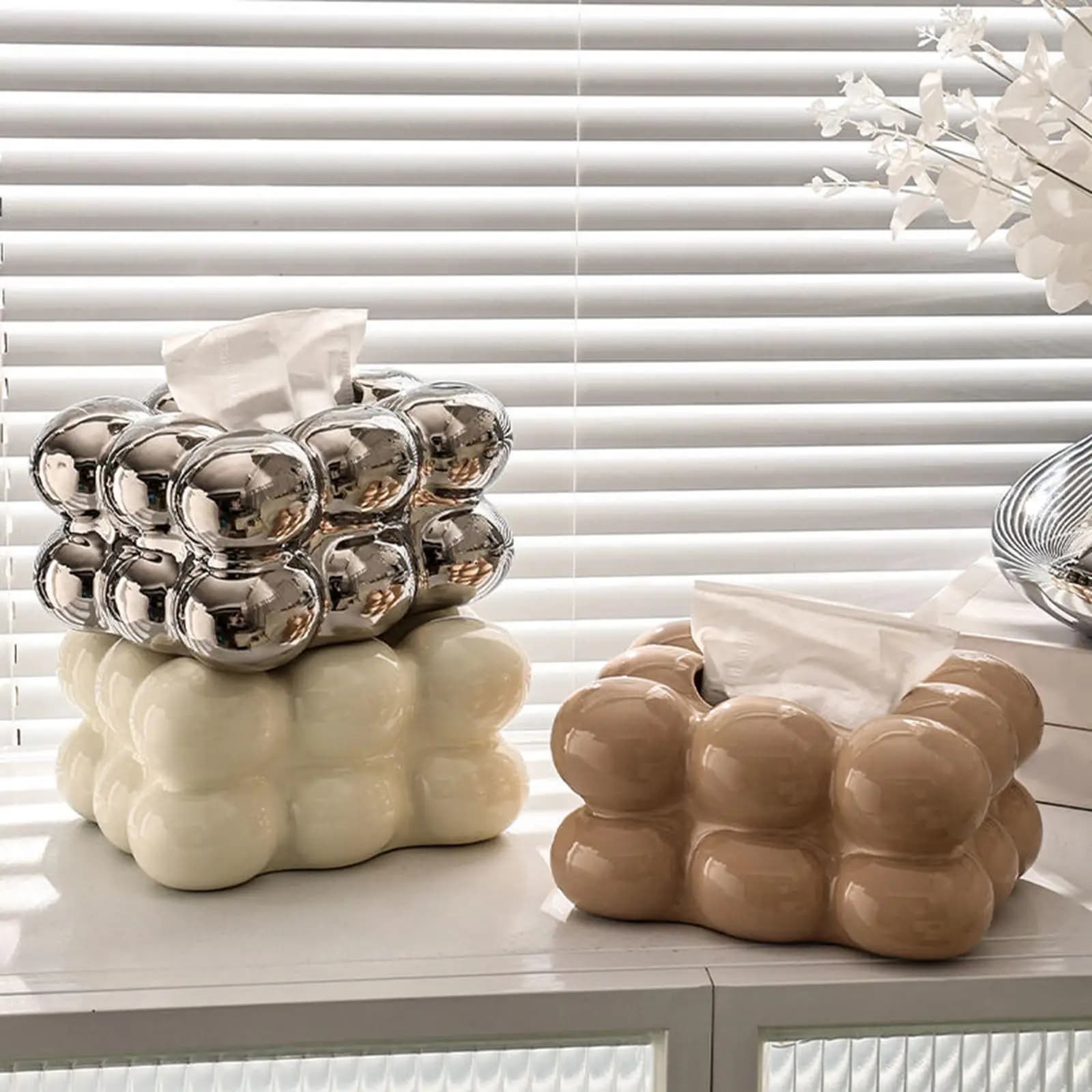 Tissue Box Holder, Paper Holder Organizer Toilet Paper Storage Holder for Car