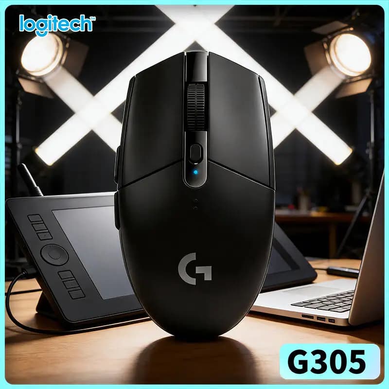 Logitech G304 LIGHTSPEED Wireless Gaming Mouse 12000 DPI HERO Sensor 1ms Latency 250hr Battery Fast Pairing Design