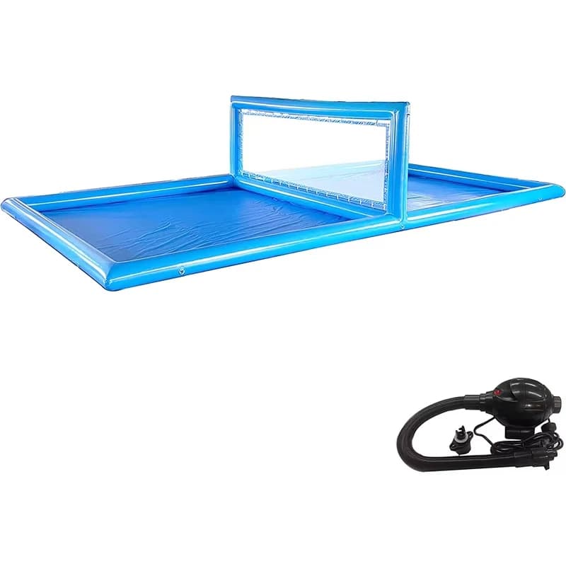 Campo da Pallavolo Gonfiabile in PVC per Piscina Blu per Carnevale Estivo