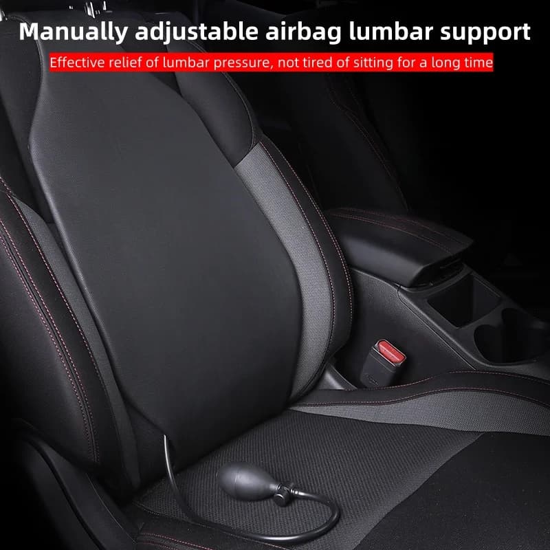 Per supporto lombare ad aria supporto lombare per auto cuscino dello schienale cuscino lombare supporto lombare per auto super morbido airba regolabile manualmente