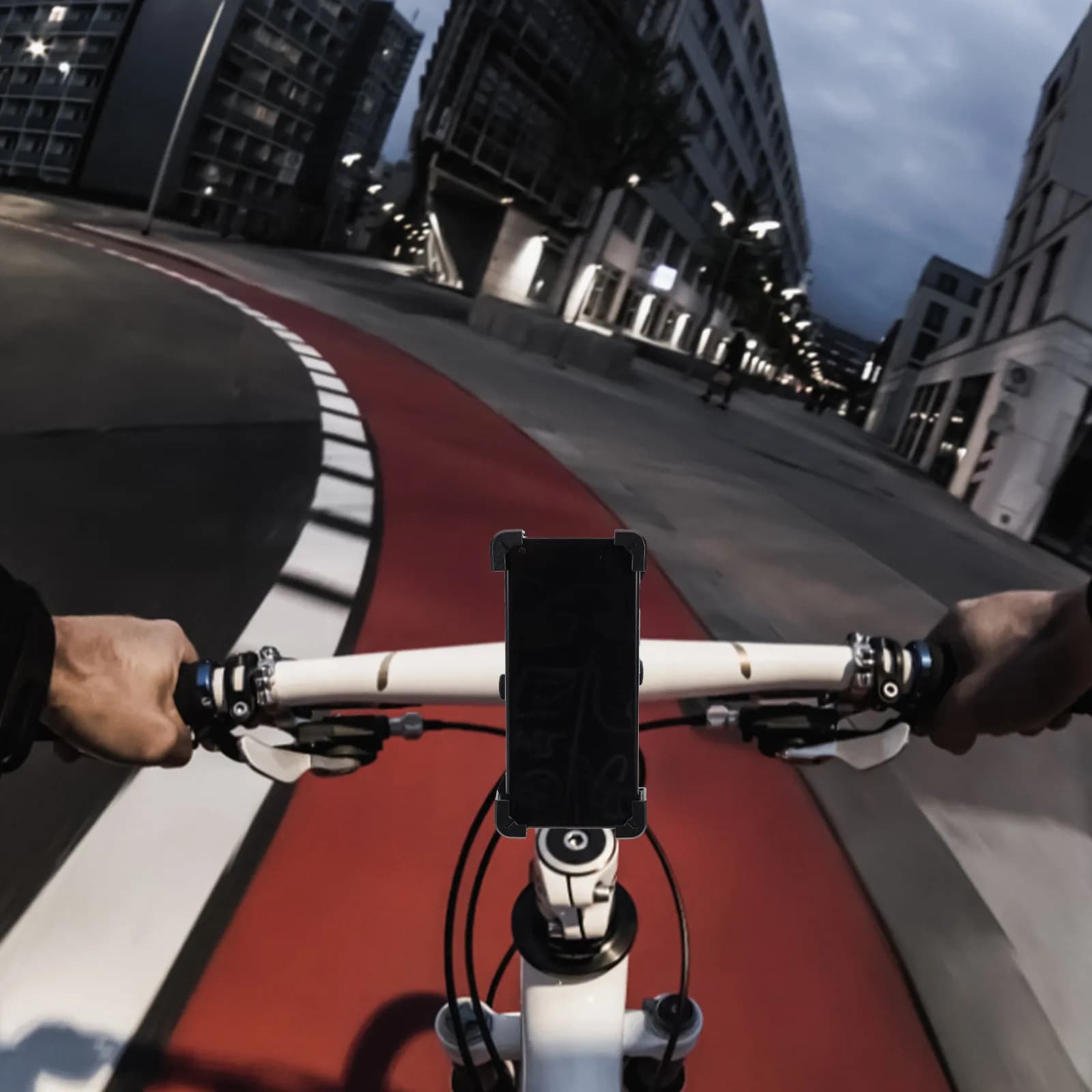 Supporto per Telefono da Manubrio Bici, Rotabile e Stabile, Regolabile per Ciclismo, Comodo Supporto per Smartphone