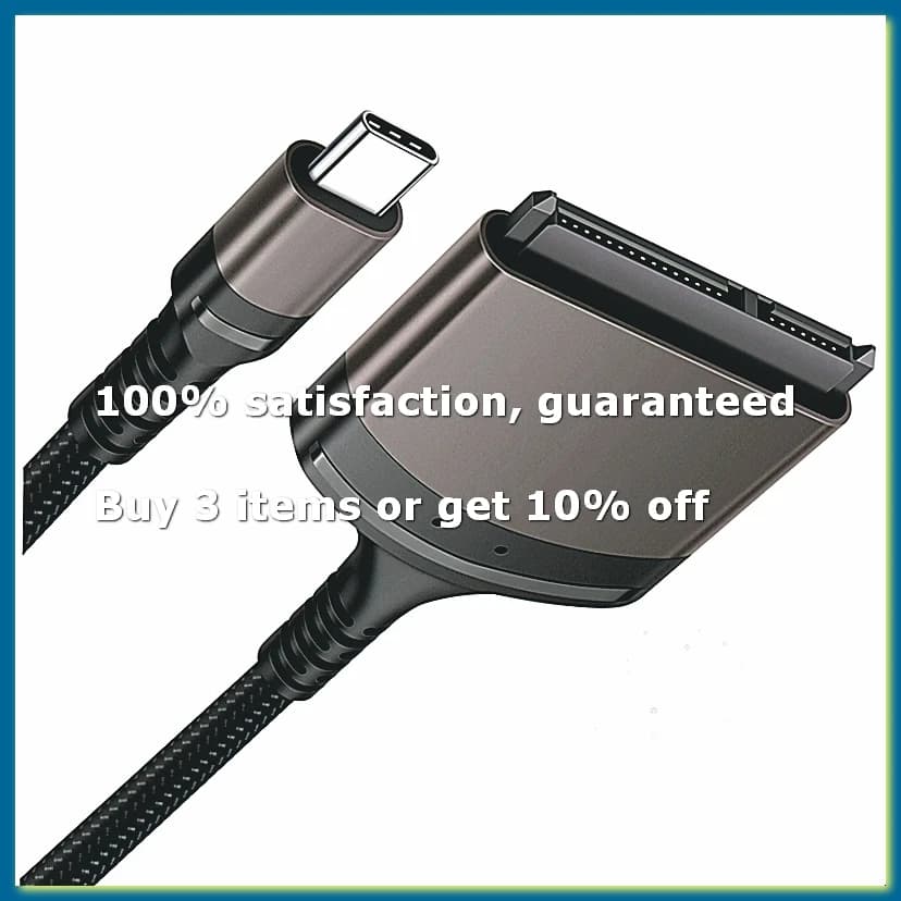 TYPE-C To SATA 3.0 Cable Sata To USB C Adapter SATA Cable 2.5Inch External SSD HDD Hard Drive 22 Pin Sata III for PC-DTA9