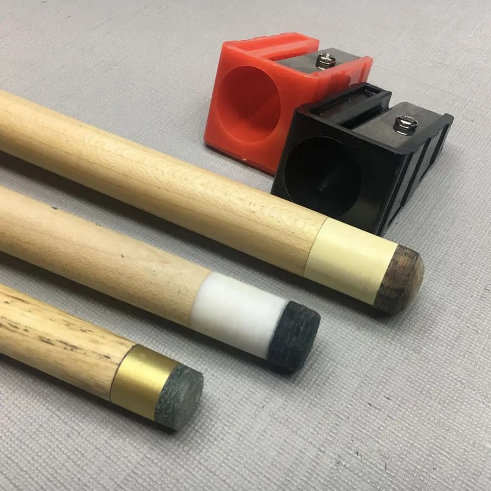 Set di 3 Attrezzi per Riparazione Puntali Stecca da Biliardo, a Forma di Temperino, Leggeri e Portatili, per Rifinire e Lucidare i Puntali, Accessori per Biliardo