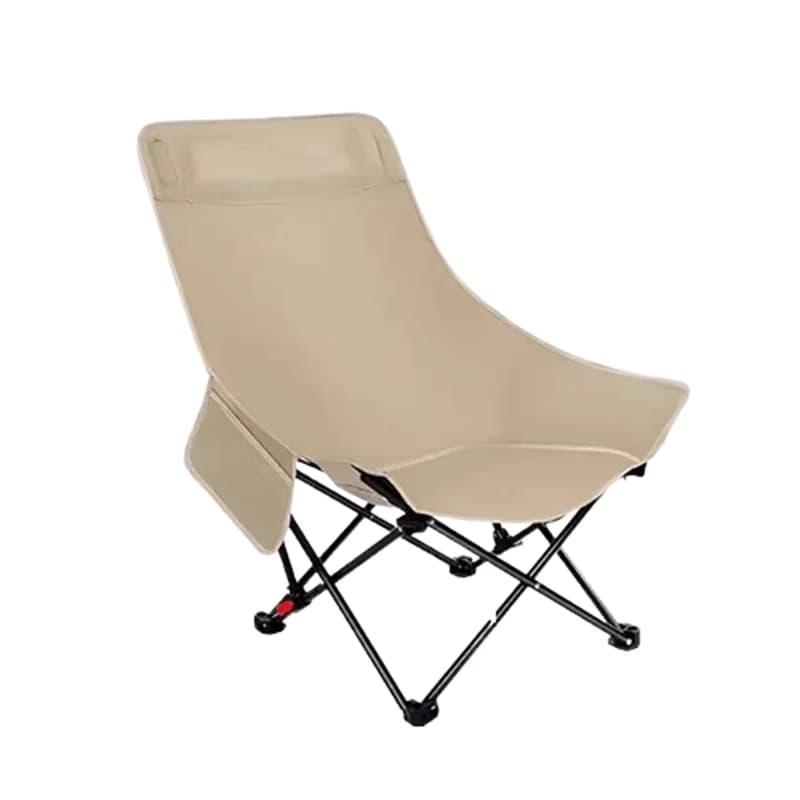 Sedia Pieghevole Portatile con Supporto Lombare per Escursionismo, Campeggio, Pesca, Spiaggia, Reclinabile, Sillas Plegables