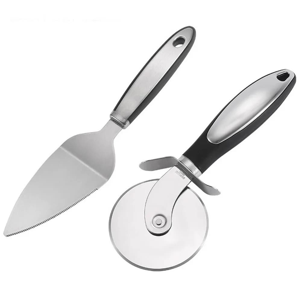 Set Professionale per Tagliare la Pizza: Rotella Tagliapizza in Acciaio Inox e Utensili da Cucina