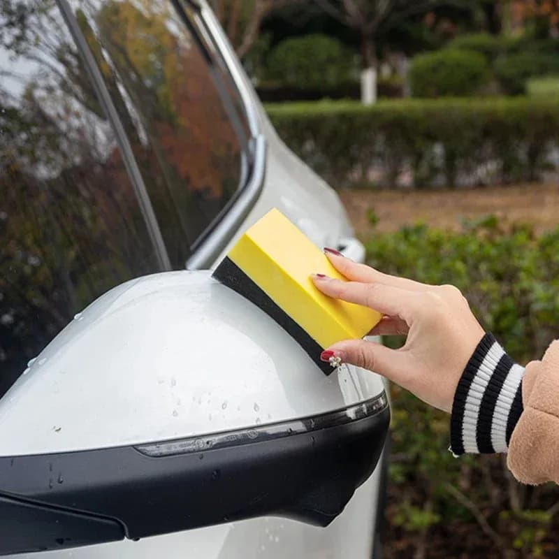 1-6 Pezzi Spugna per Pulizia Ruote Auto, Spugna per Lavaggio Pneumatici con Assorbimento d'Acqua, Pad in Spugna per Lucidatura, Spazzole per Pneumatici, Accessori per Lavaggio