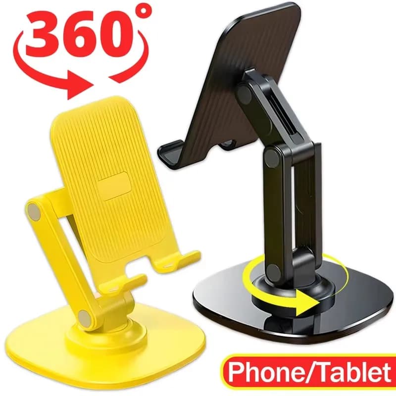 Supporto per telefono cellulare rotante portatile a 360 ° supporto per telefono cellulare da tavolo pieghevole supporto per telefono cellulare portatile per tablet pigro