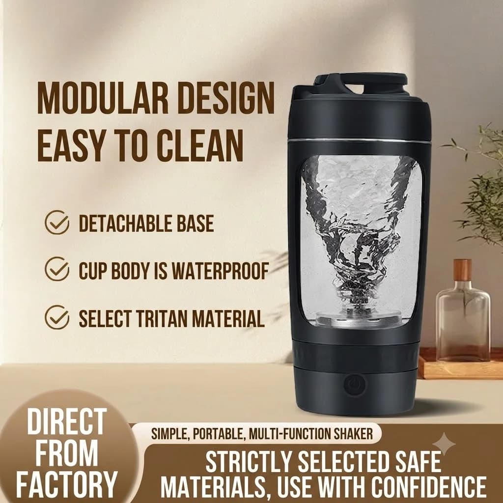 630ml Electric Shaker Bottle Portable Whey Protein Shaker Automatic Stirring Blender Multipurpose Juice Mixer Cups Fitness Work
