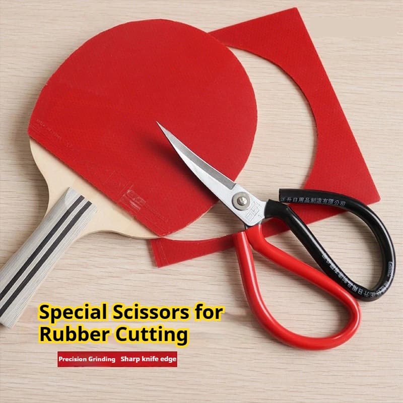 Upturned Scissors Table Tennis Rubber Sharp & Durable Professional Rubber Elbow Scissors Ping-Pong Bat Rubber Cutting Accessory
